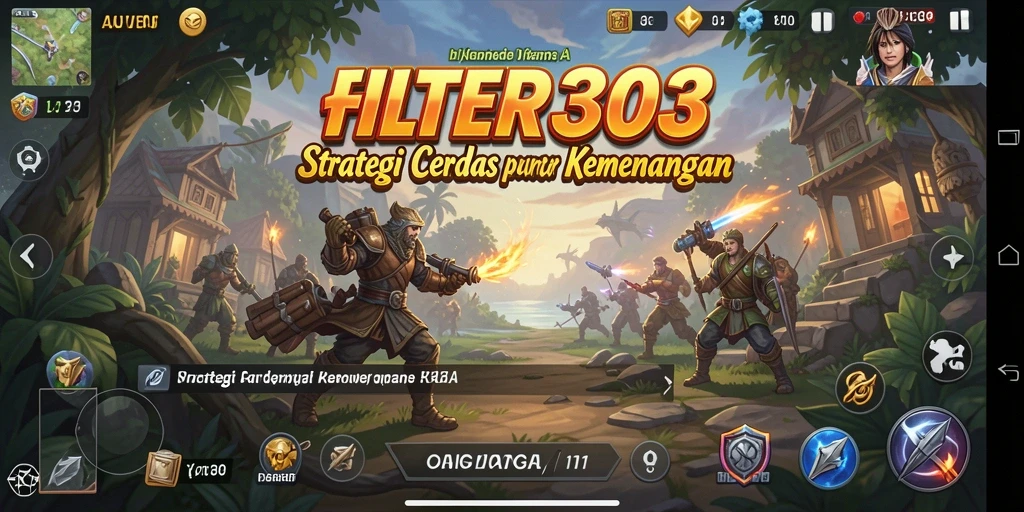 Screenshot menampilkan aksi strategis yang mendebarkan di FILTER303.