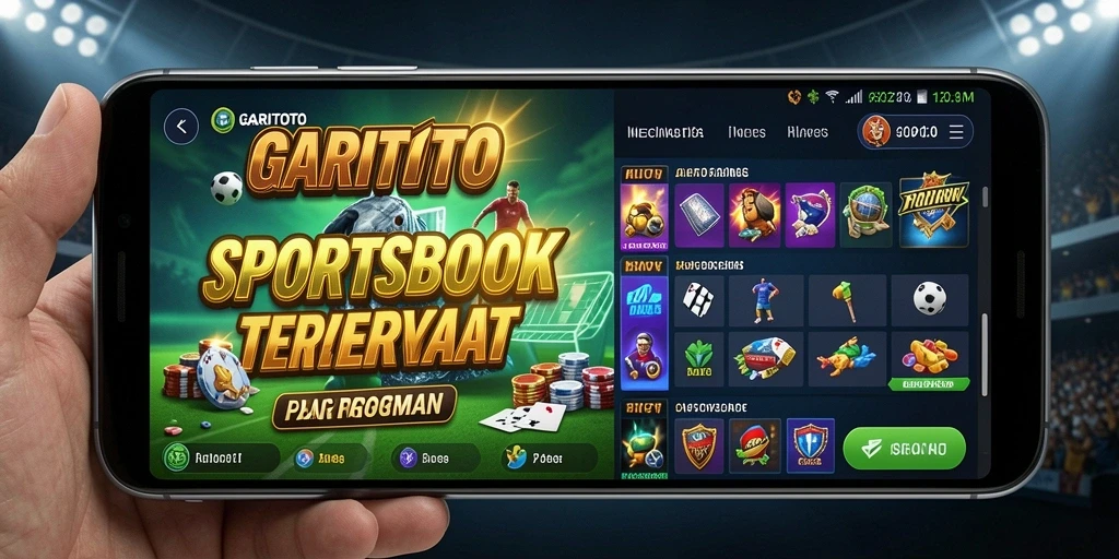 Tampilan gameplay Sportsbook GARITOTO dengan taruhan langsung.