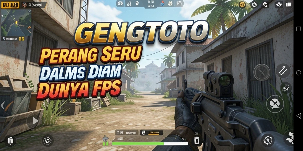 Screenshot gameplay GENGTOTO dengan aksi tembak-menembak yang intens.