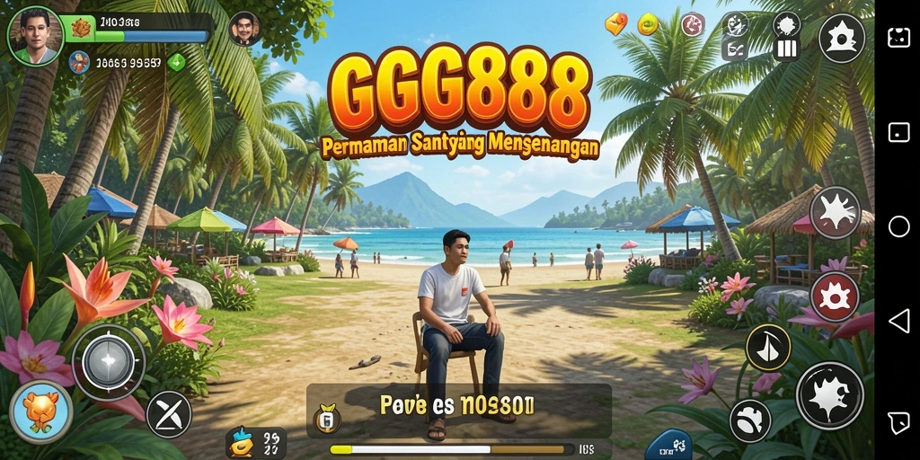 Screenshot utama GGG888 menampilkan gameplay Casual yang seru.