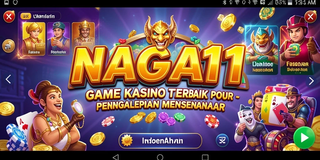 Tampilan gameplay NAGA11 yang menarik dan interaktif dalam permainan Kasino.